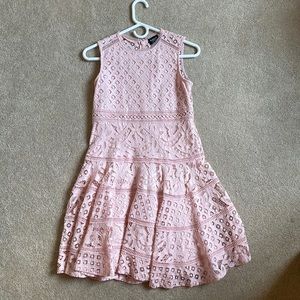 Pink Bardot Junior Lace dress